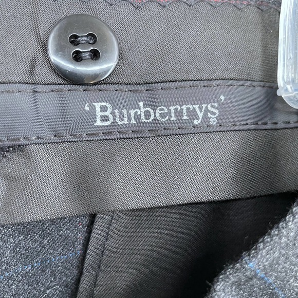 Burberry's Charcoal Gray Big Plaid 2-Button Suit Jacket & Pants Combo 40L - Picture 12 of 12